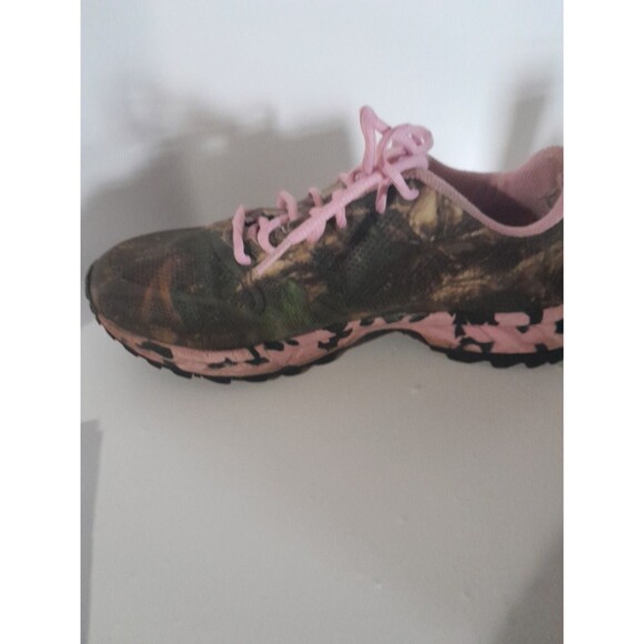 'Real Tree Girlls" Shoes Size Womens 10m Green/Pink Camo Hunting-Fishing - Picture 4 of 16